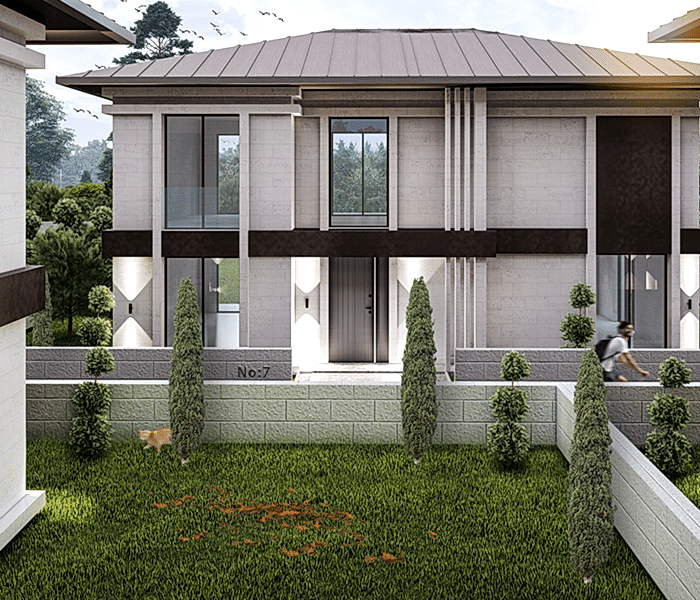 8 Villa Sitesi mimari tasarımı - İleri Mimarlık